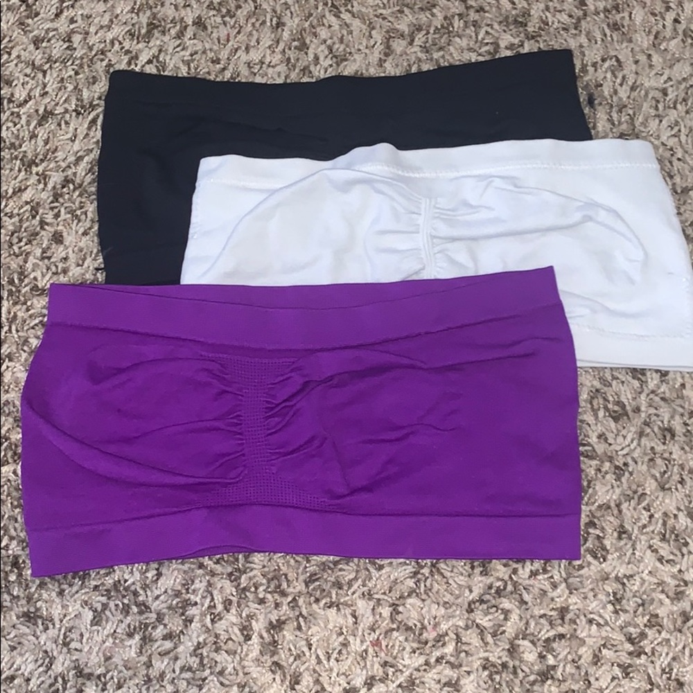 A 3 set of Bandeau bras